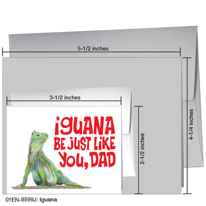 Iguana, Greeting Card (8599J), Enclosure, printedcanvas.com
