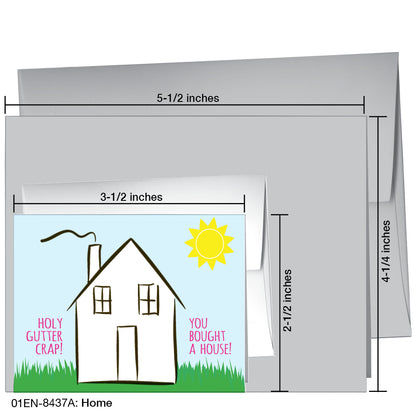 Home, Greeting Card (8437A), Enclosure Card, printedcanvas.com