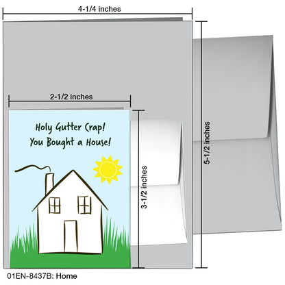 Home, Greeting Card (8437B), Enclosure Card, printedcanvas.com