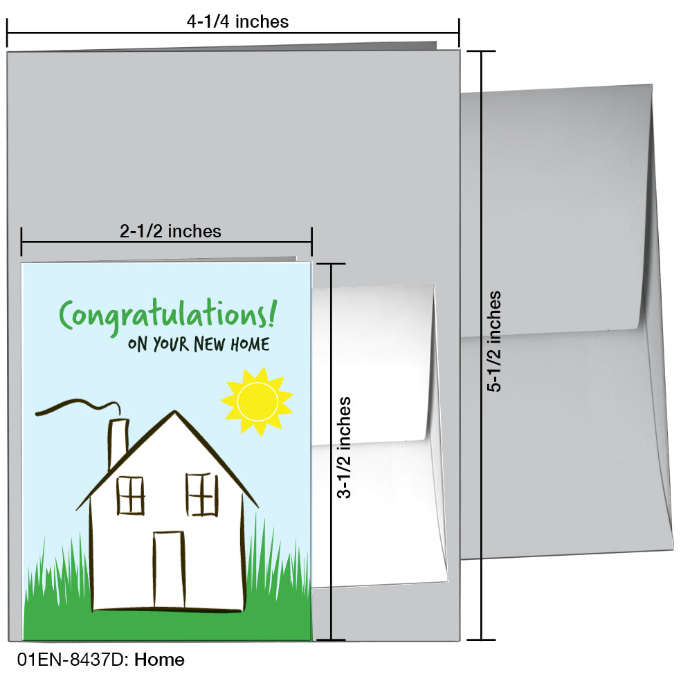 Home, Greeting Card (8437D), Enclosure, printedcanvas.com