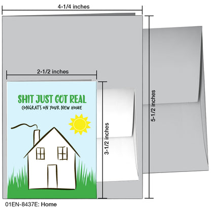 Home, Greeting Card (8437E), Enclosure, printedcanvas.com
