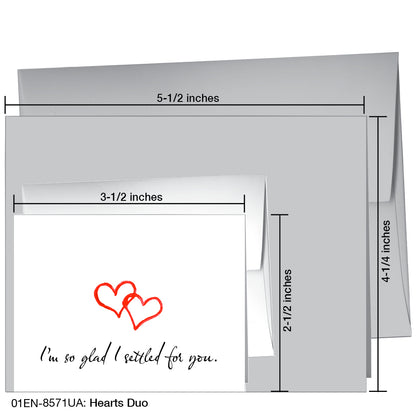 Hearts Duo, Greeting Card (8571UA), Enclosure, printedcanvas.com