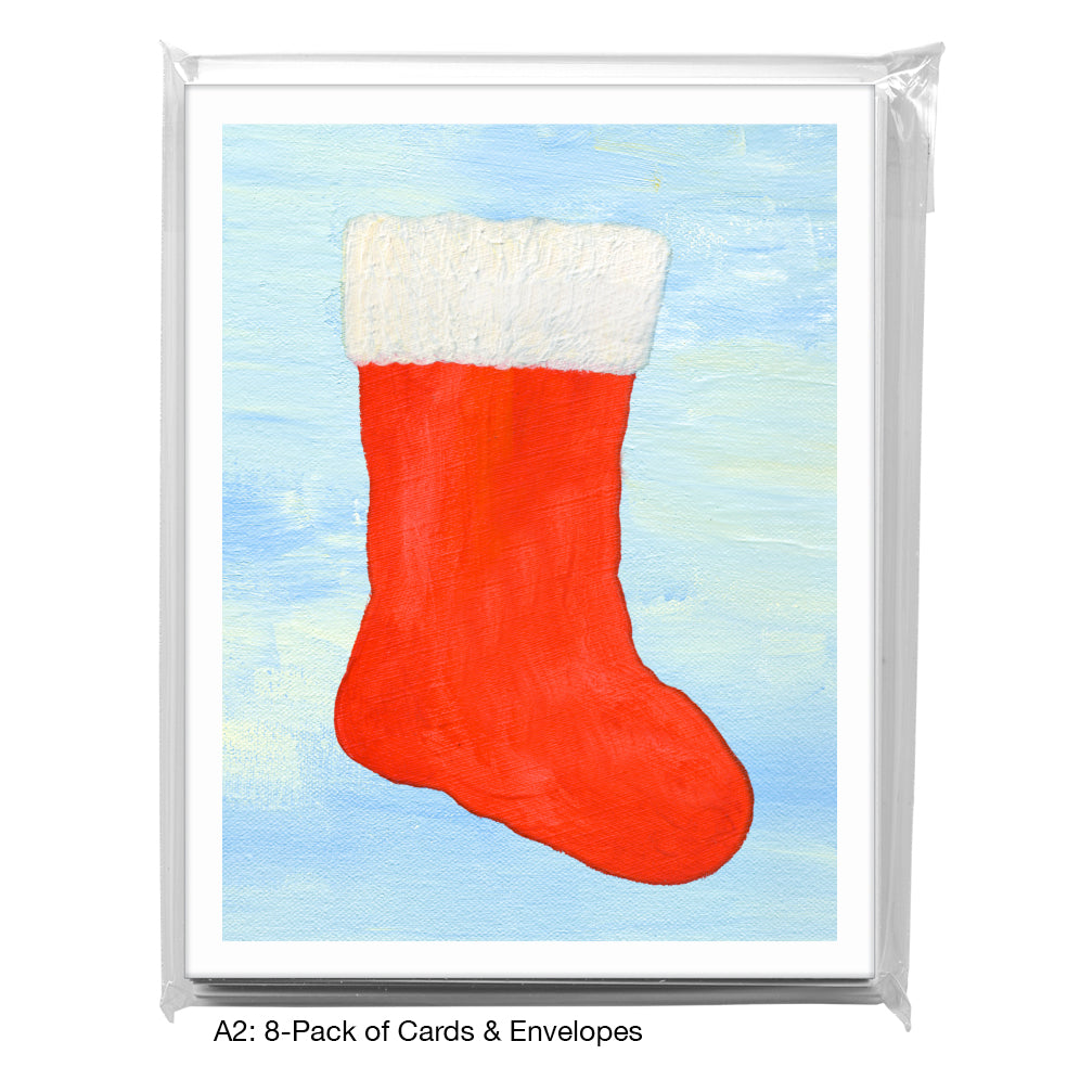 Holiday Stocking, Greeting Card (8704D), A2 8-Pack, printedcanvas.com