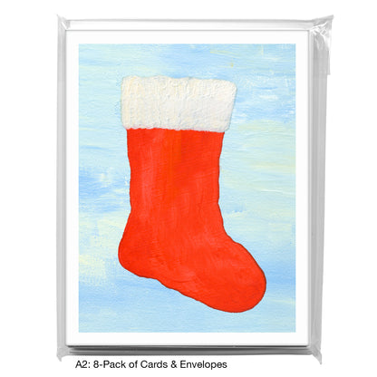 Holiday Stocking, Greeting Card (8704D), A2 8-Pack, printedcanvas.com