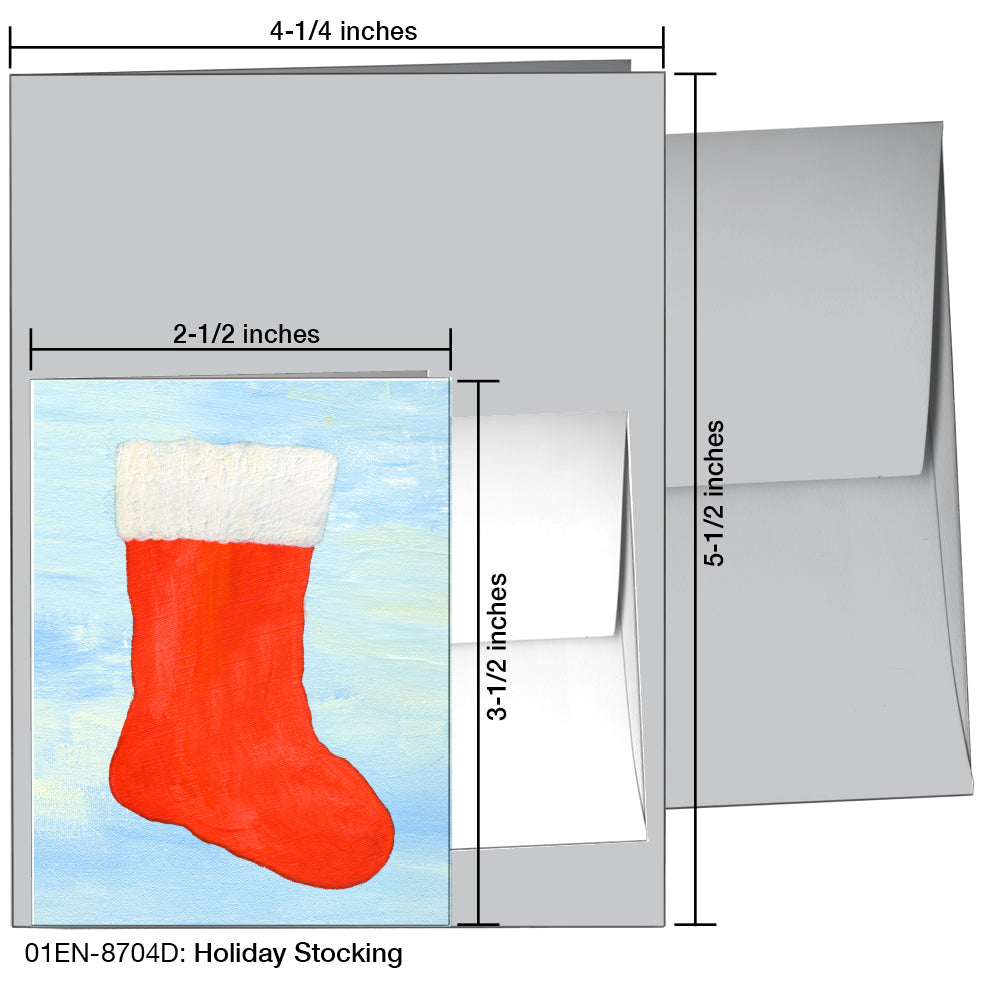 Holiday Stocking, Greeting Card (8704D), Enclosure, printedcanvas.com