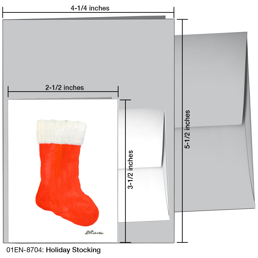 Holiday Stocking, Greeting Card (8704), Enclosure, printedcanvas.com