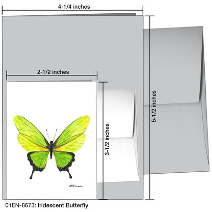 Iridescent Butterfly, Greeting Card (8673), Enclosure, printedcanvas.com