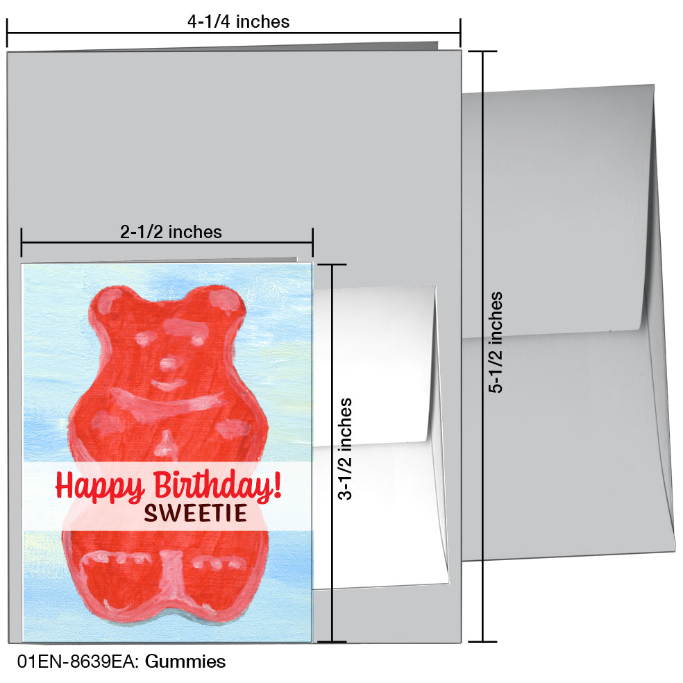 Gummies, Greeting Card (8639EA), Enclosure Card, printedcanvas.com