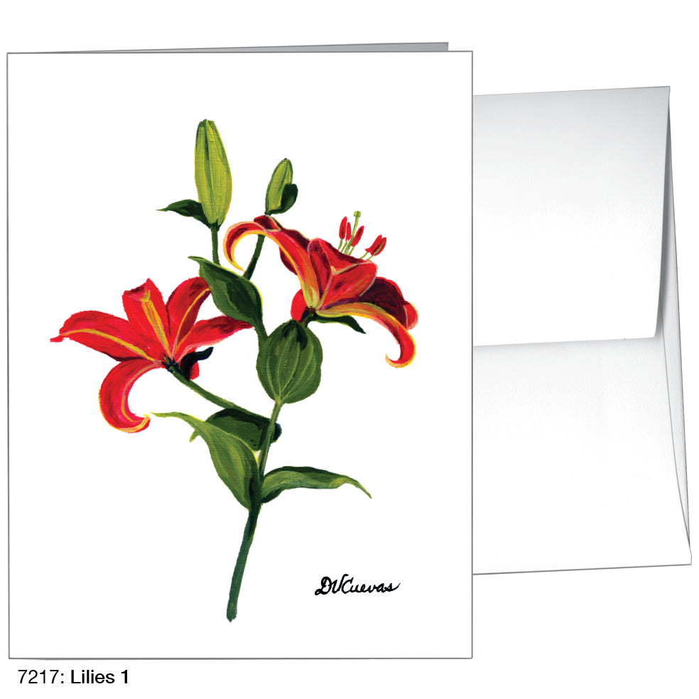 Lilies 1, Greeting Card (7217), A2, printedcanvas.com