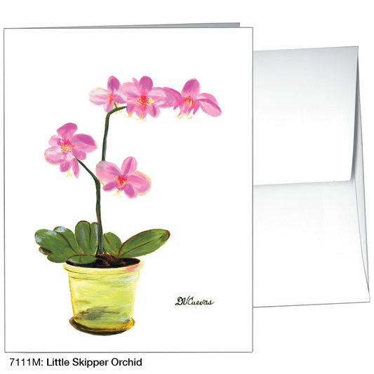 Little Skipper Orchid, Greeting Card (7111M), A2 Card, www.printedcanvas.com