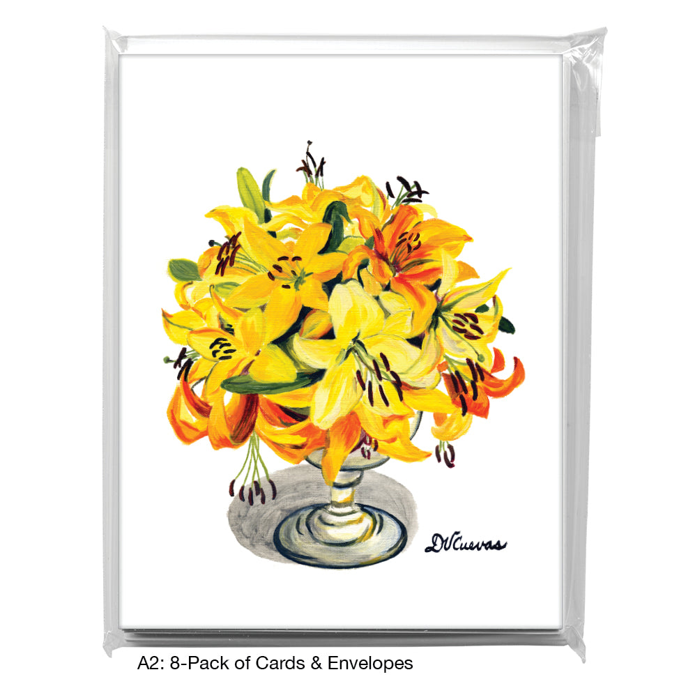 Lilies 8, Greeting Card (7224), A2 8-Pack, printedcanvas.com