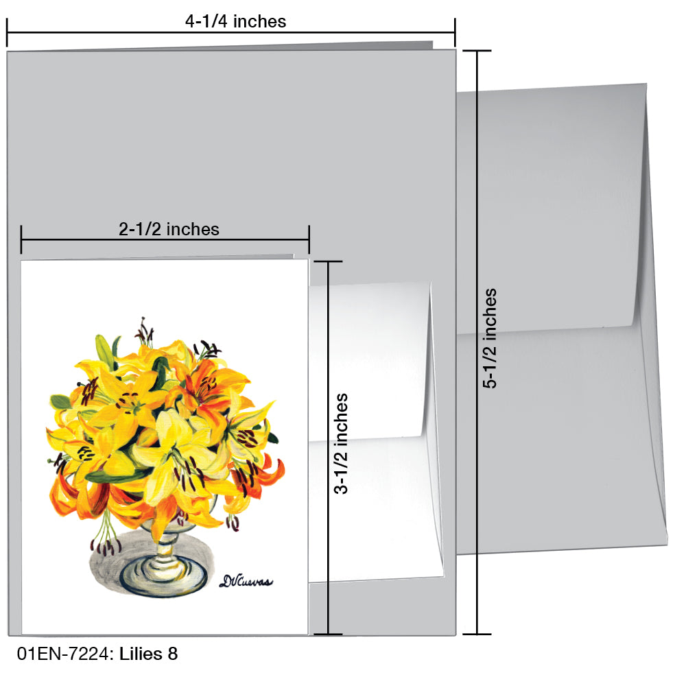 Lilies 8, Greeting Card (7224), Enclosure, printedcanvas.com