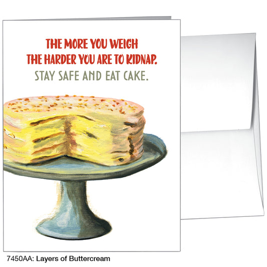 Layers of Buttercream, Greeting Card (7450AA), A2, printedcanvas.com