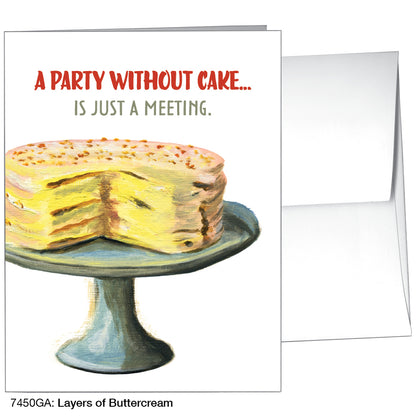 Layers of Buttercream, Greeting Card (7450GA), A2 Card, www.printedcanvas.com
