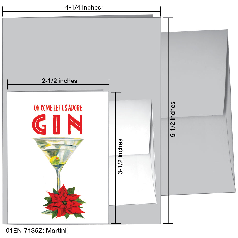 Martini, Greeting Card (7135Z), Enclosure, printedcanvas.com