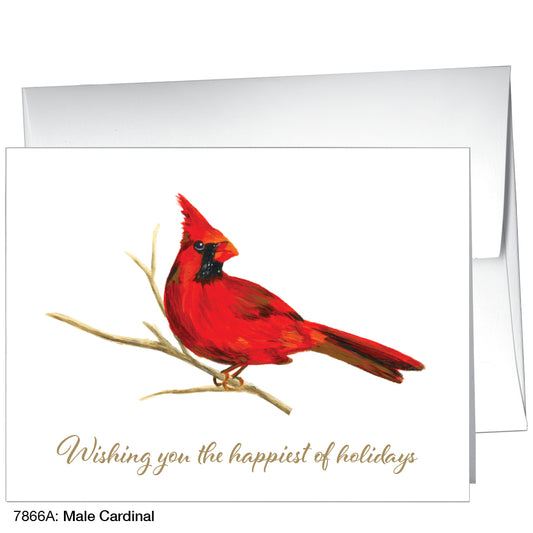 Male Cardinal, Greeting Card (7866A), A2, printedcanvas.com