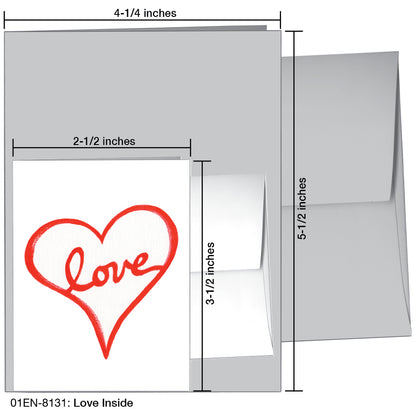 Love Inside, Greeting Card (8131), Enclosure, printedcanvas.com
