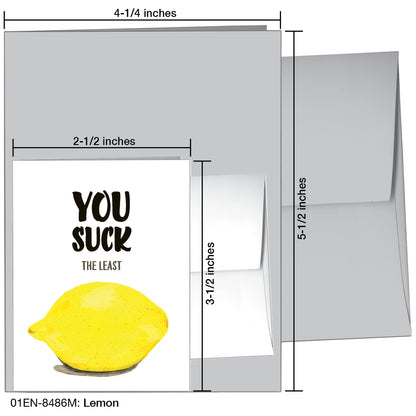 Lemon, Greeting Card (8486M), Enclosure, printedcanvas.com