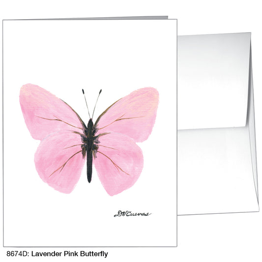 Lavender Pink Butterfly, Greeting Card (8674D), A2, printedcanvas.com