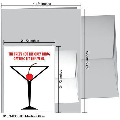 Martini Glass, Greeting Card (8353JB), Enclosure, printedcanvas.com
