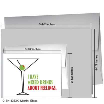 Martini Glass, Greeting Card (8353K), Enclosure, printedcanvas.com