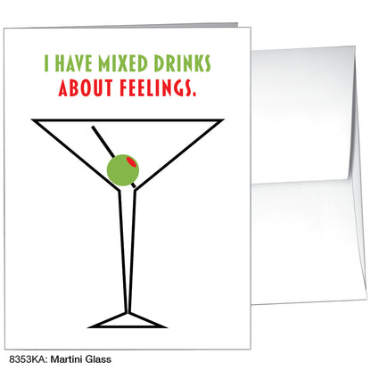 Martini Glass, Greeting Card (8353KA), A2, printedcanvas.com