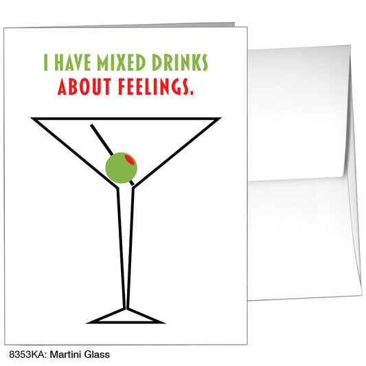 Martini Glass, Greeting Card (8353KA), A2, printedcanvas.com