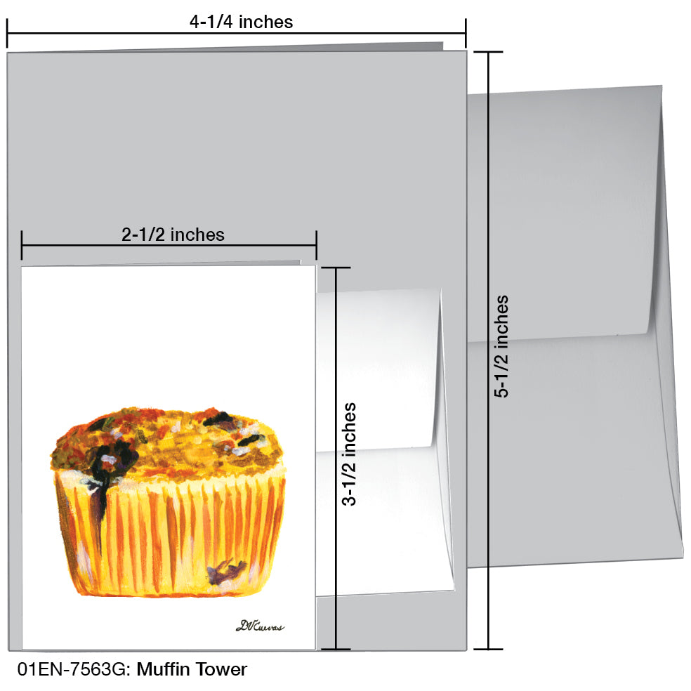 Muffin Tower, Greeting Card (7563G), Enclosure, printedcanvas.com
