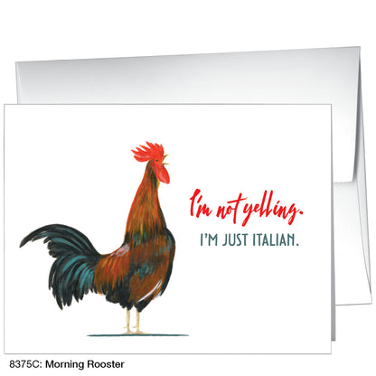 Morning Rooster, Greeting Card (8375C), A2, printedcanvas.com