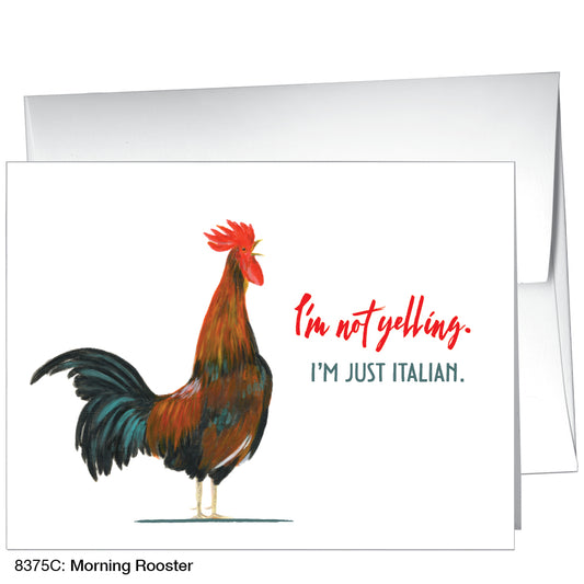 Morning Rooster, Greeting Card (8375C), A2, printedcanvas.com