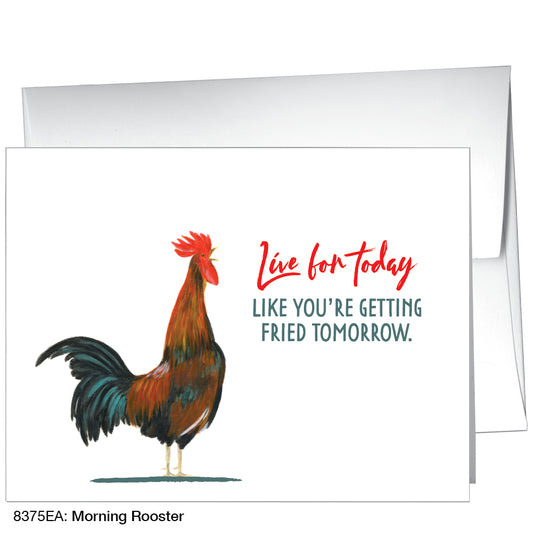 Morning Rooster, Greeting Card (8375EA), A2, printedcanvas.com