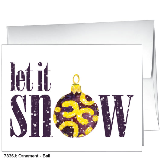Ornament - Ball, Greeting Card (7835J), A2, printedcanvas.com