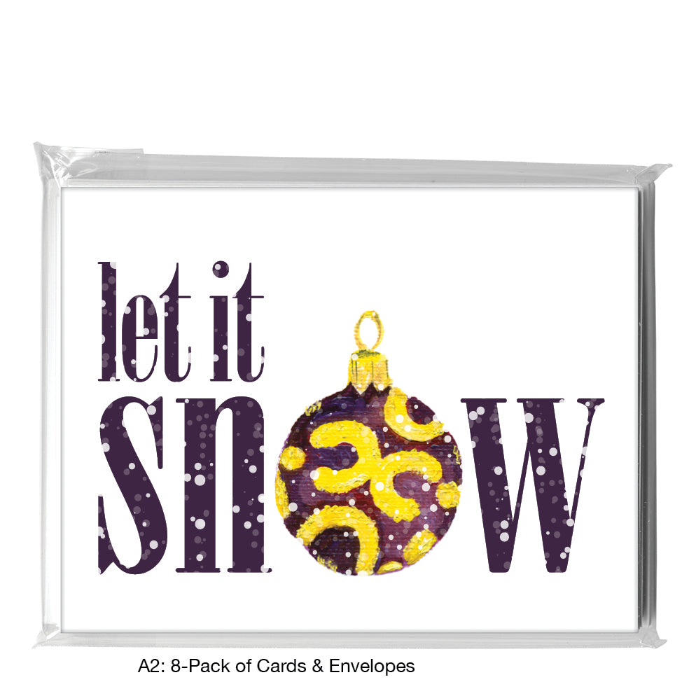Ornament - Ball, Greeting Card (7835J), A2 8-Pack, printedcanvas.com