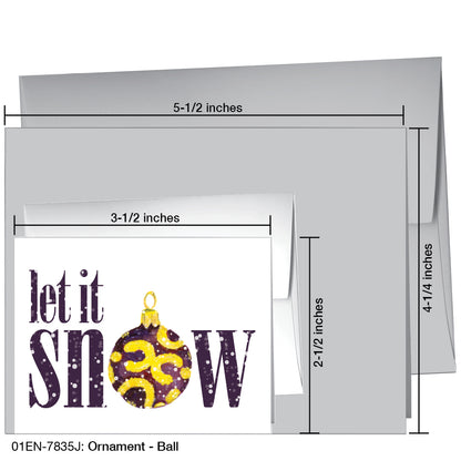 Ornament - Ball, Greeting Card (7835J), Enclosure, printedcanvas.com