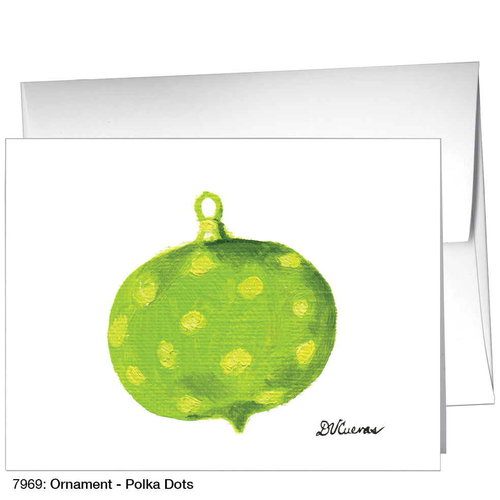 Ornament - Polka Dots, Greeting Card (7969), A2, printedcanvas.com