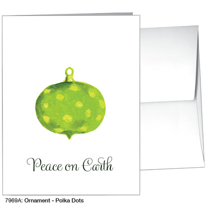 Ornament - Polka Dots, Greeting Card (7969A), A2, printedcanvas.com