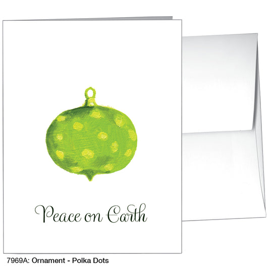 Ornament - Polka Dots, Greeting Card (7969A), A2, printedcanvas.com