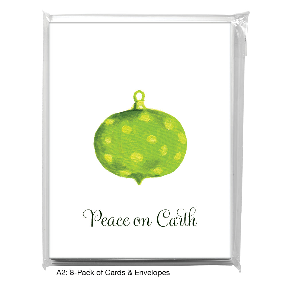 Ornament - Polka Dots, Greeting Card (7969A), A2 8-Pack, printedcanvas.com