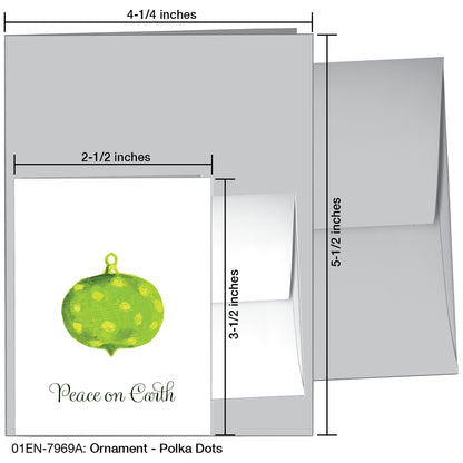 Ornament - Polka Dots, Greeting Card (7969A), Enclosure, printedcanvas.com