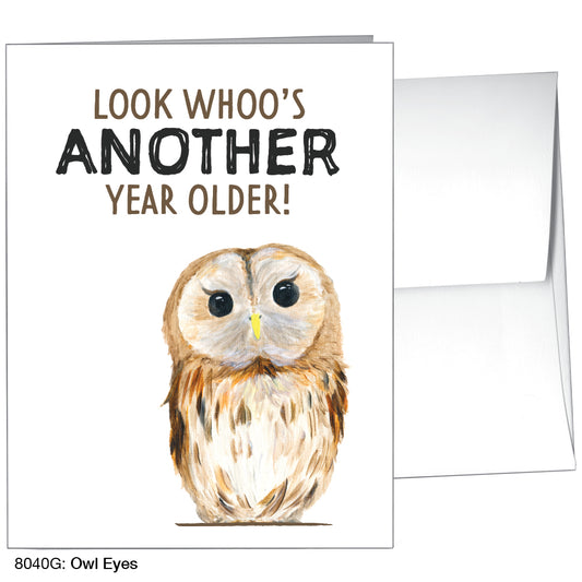 Owl Eyes, Greeting Card (8040G), A2, printedcanvas.com