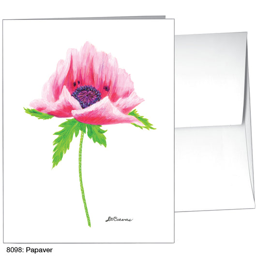 Papaver, Greeting Card (8098C), A2 Card Front, www.printedcanvas.com