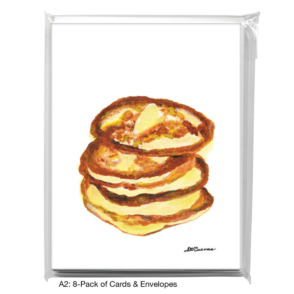 Pancakes, Greeting Card (8118G), A2 Card 8-Pack, www.printedcanvas.com