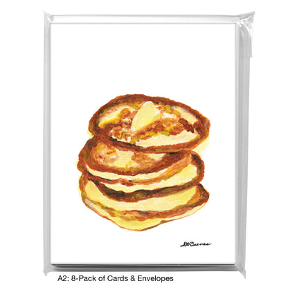 Pancakes, Greeting Card (8118G), A2 Card 8-Pack, www.printedcanvas.com