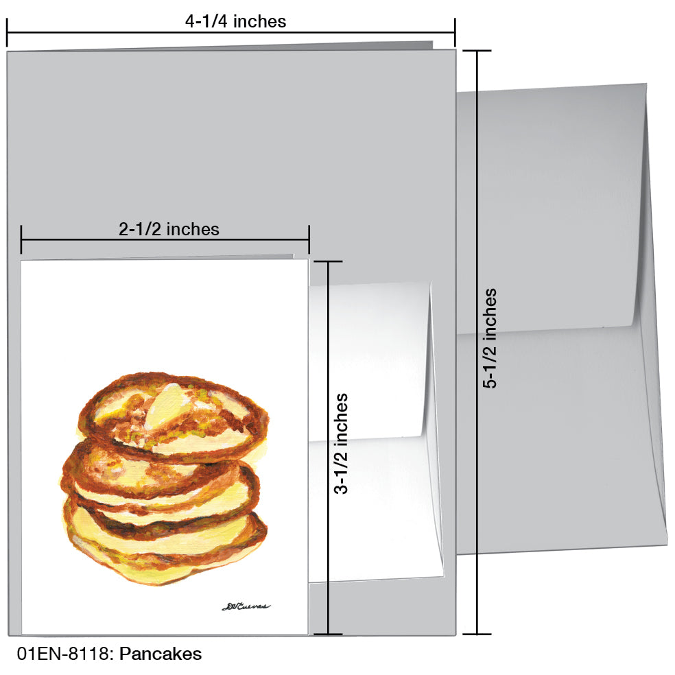 Pancakes, Greeting Card (8118G), Enclosure Card, www.printedcanvas.com