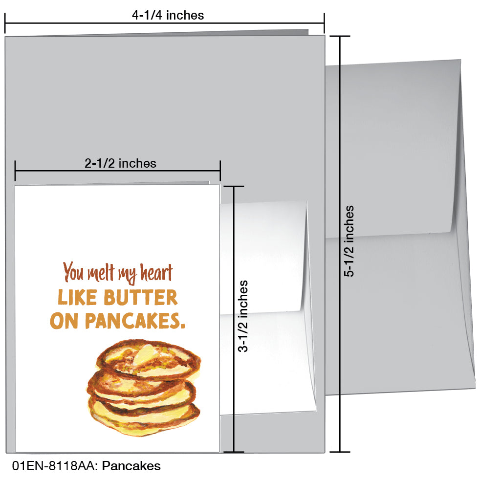 Pancakes, Greeting Card (8118AA), Enclosure, printedcanvas.com