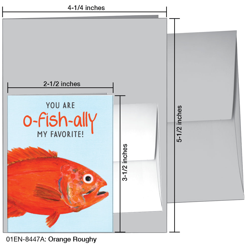 Orange Roughy, Greeting Card (8447A), Enclosure Card, printedcanvas.com