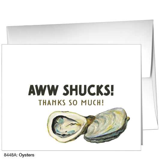 Oysters, Greeting Card (8448A), A2 Card Front, www.printedcanvas.com