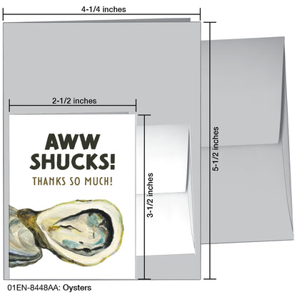 Oysters, Greeting Card (8448AA), Enclosure, printedcanvas.com