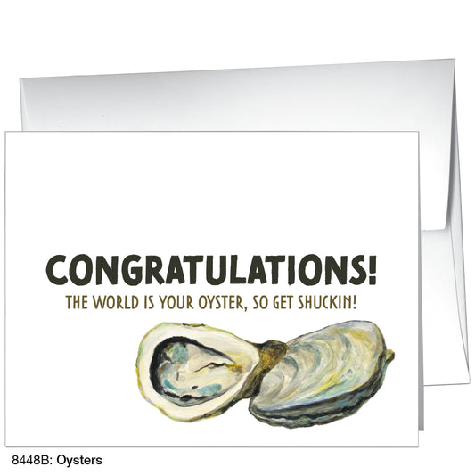 Oysters, Greeting Card (8448B), A2, printedcanvas.com