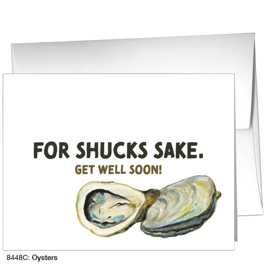 Oysters, Greeting Card (8448C), A2 Card Front, www.printedcanvas.com